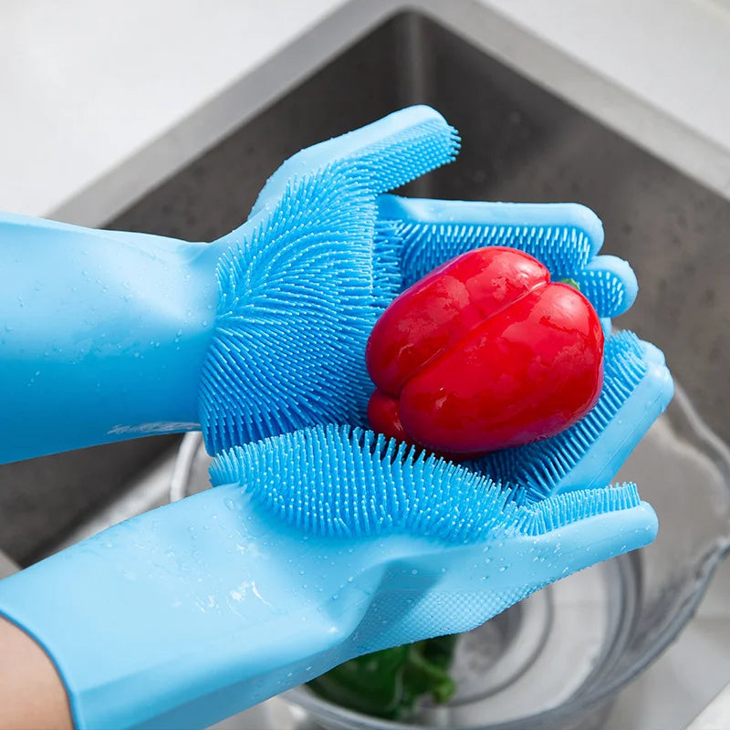 SUPER LUVA DE SILICONE-acabou o sofirmento na hora da loica !