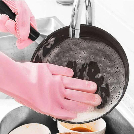 SUPER LUVA DE SILICONE-acabou o sofirmento na hora da loica !